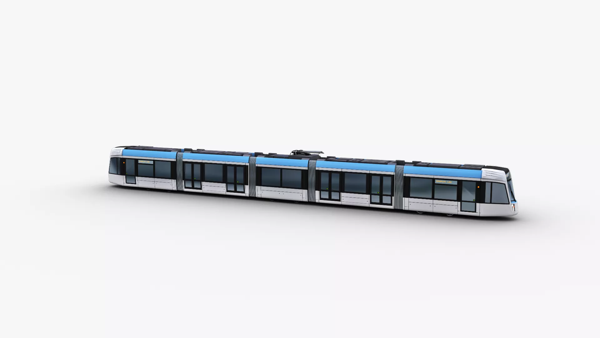 Low Poly Tram 30 Low-poly 3D model