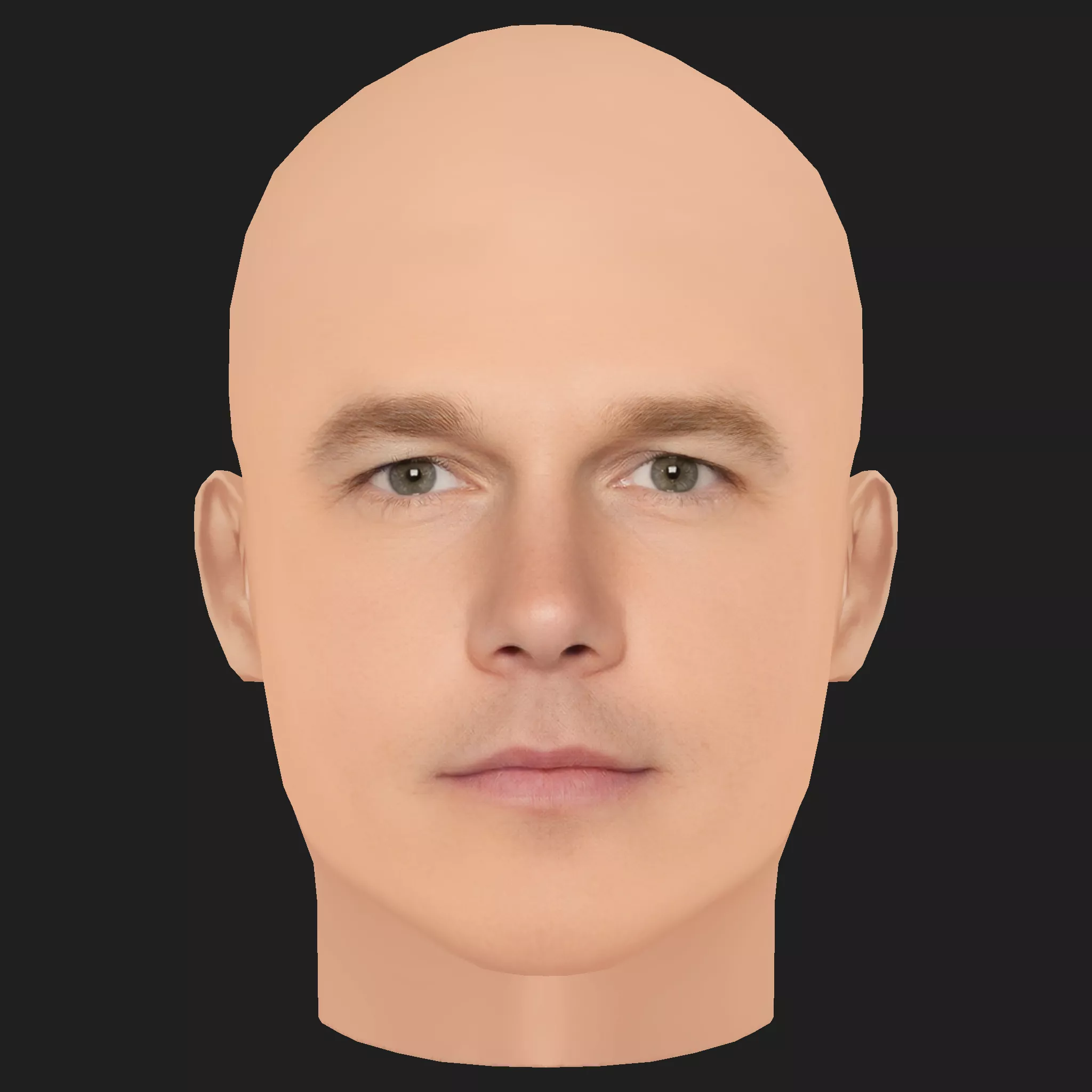 Low Poly Chris Pratt Head Low-poly 3D model
