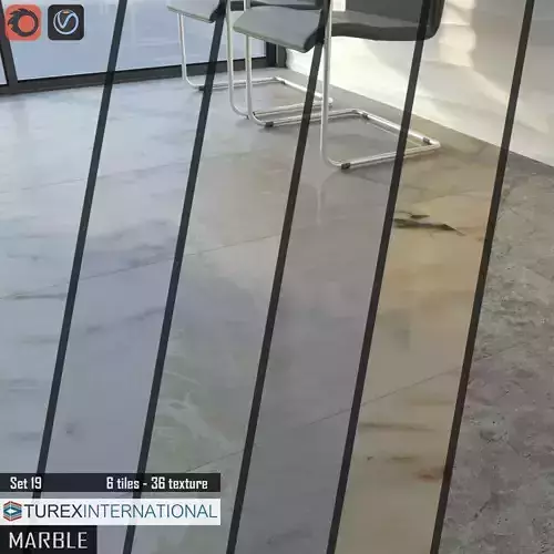 TUREX INTERNATIONAL Marble Tiles Set