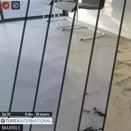 TUREX INTERNATIONAL Marble Tiles Set