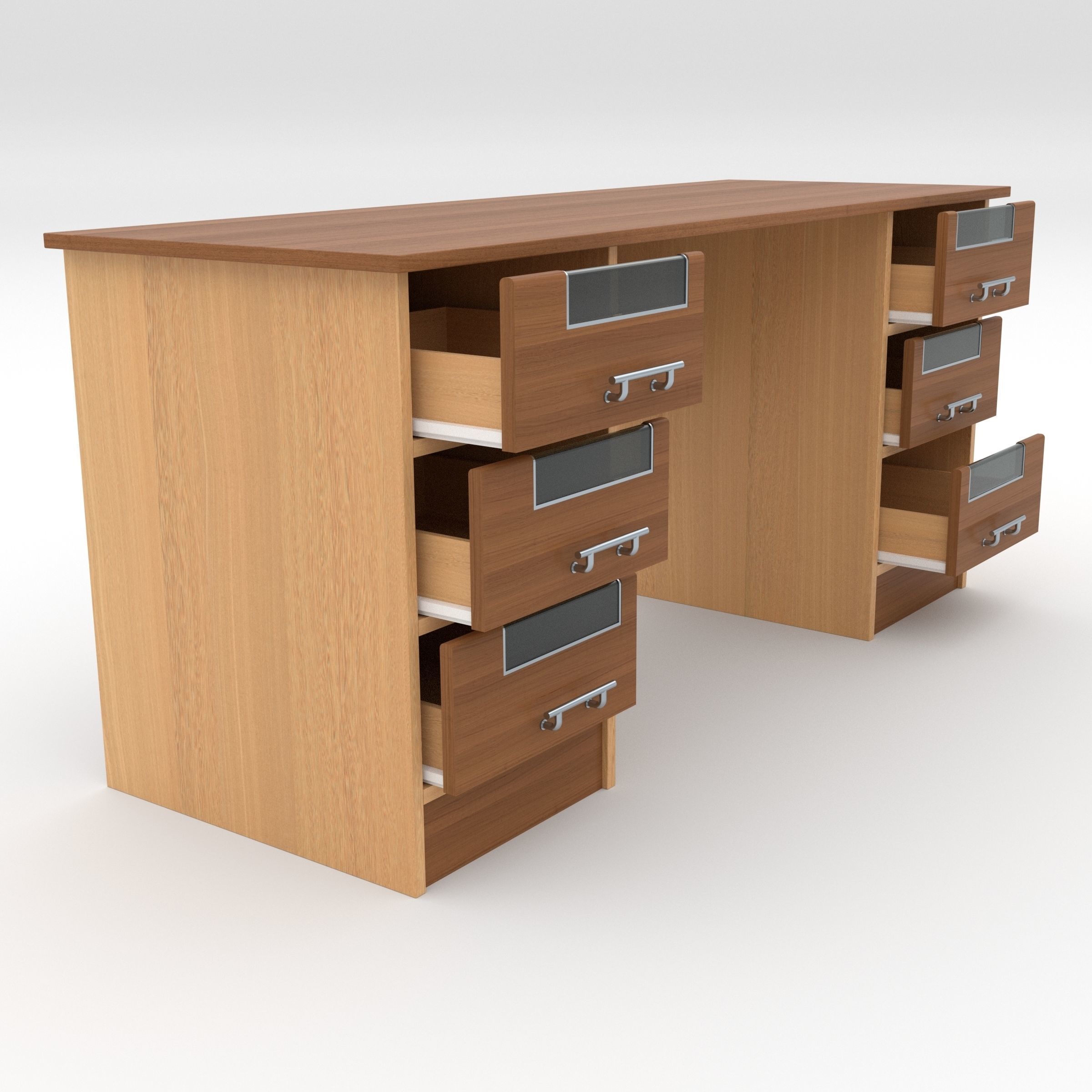 Office Table 3D model_2