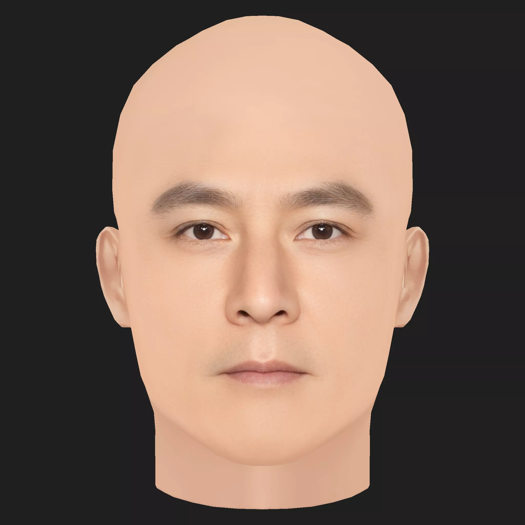 Low Poly Daniel Wu - Wu Yan Zu Head Low-poly 3D model