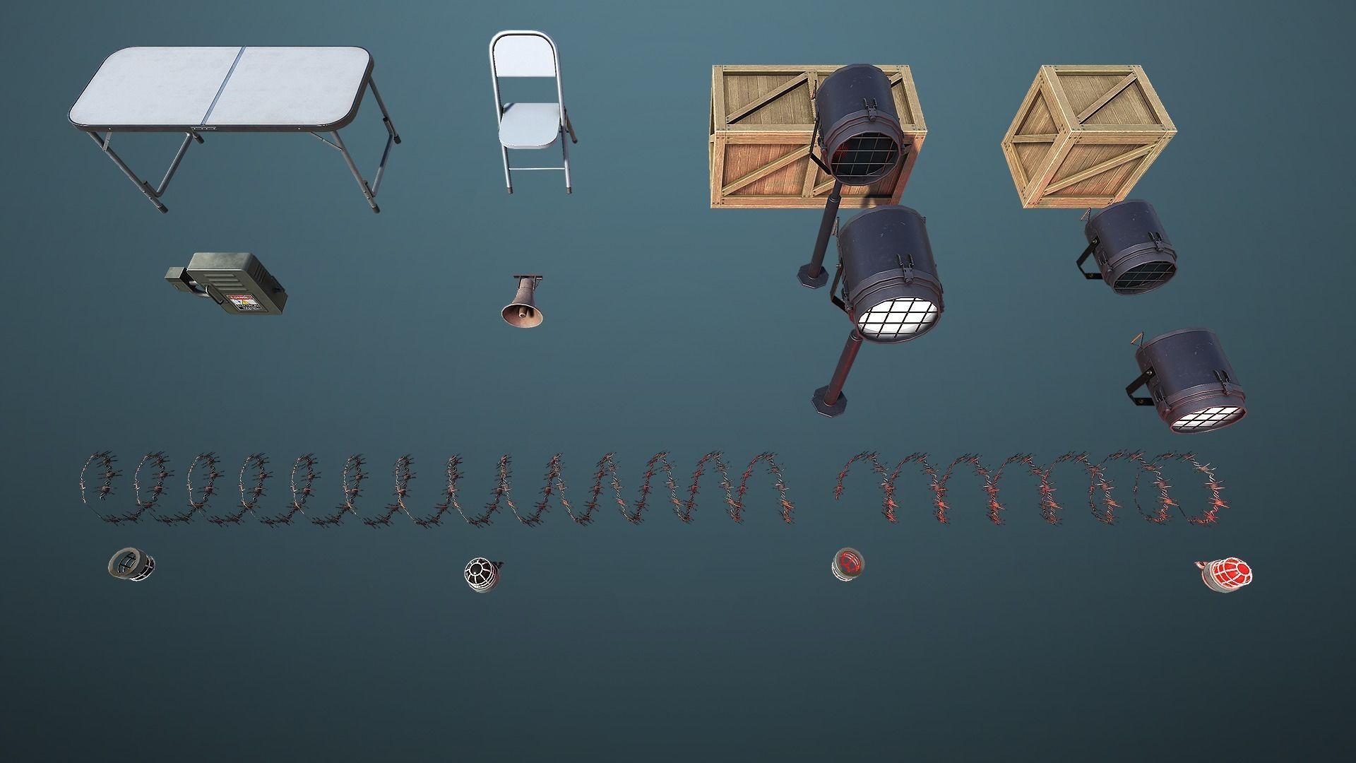 Unity PBR Modular Guard Tower Set Low-poly 3D model_18