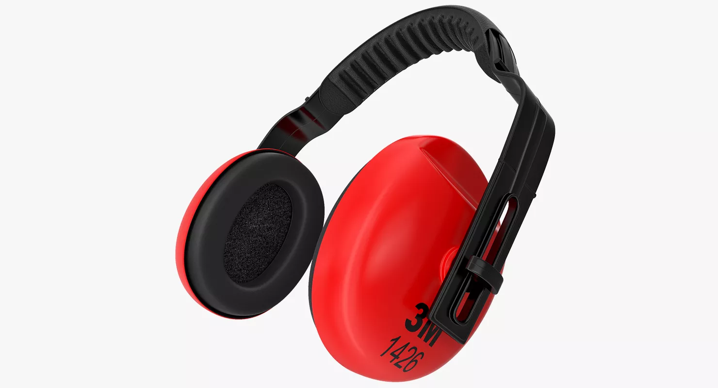 Protective Safety Earmuff 3D model