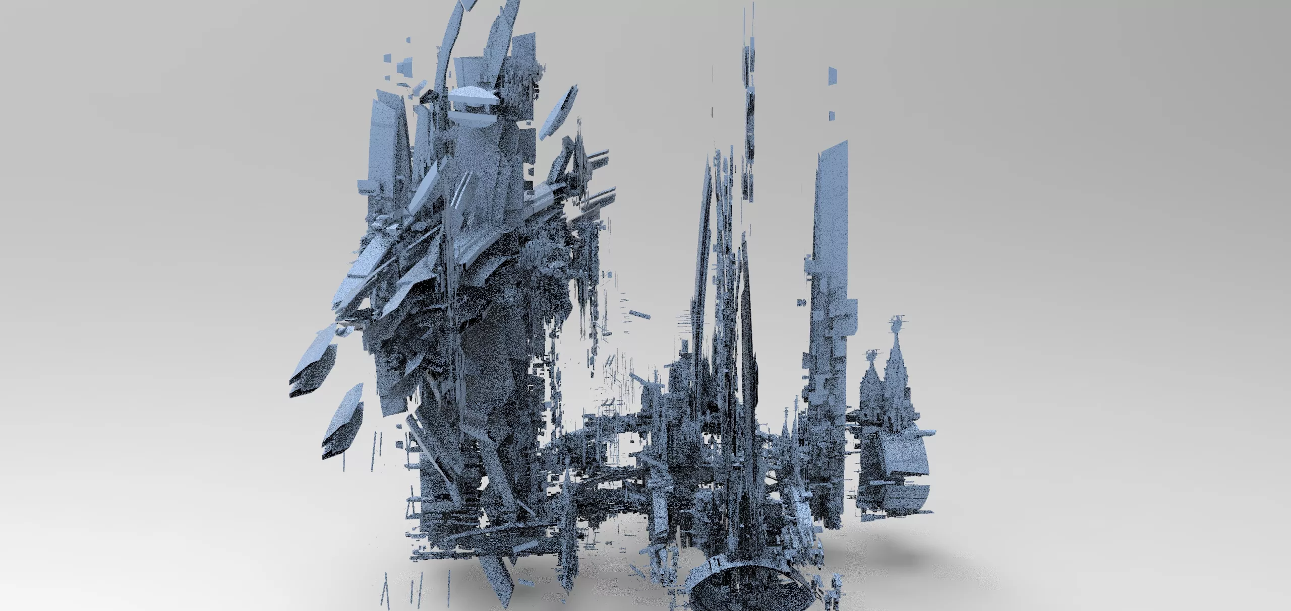 Hell damnation tower 1 Low-poly 3D model