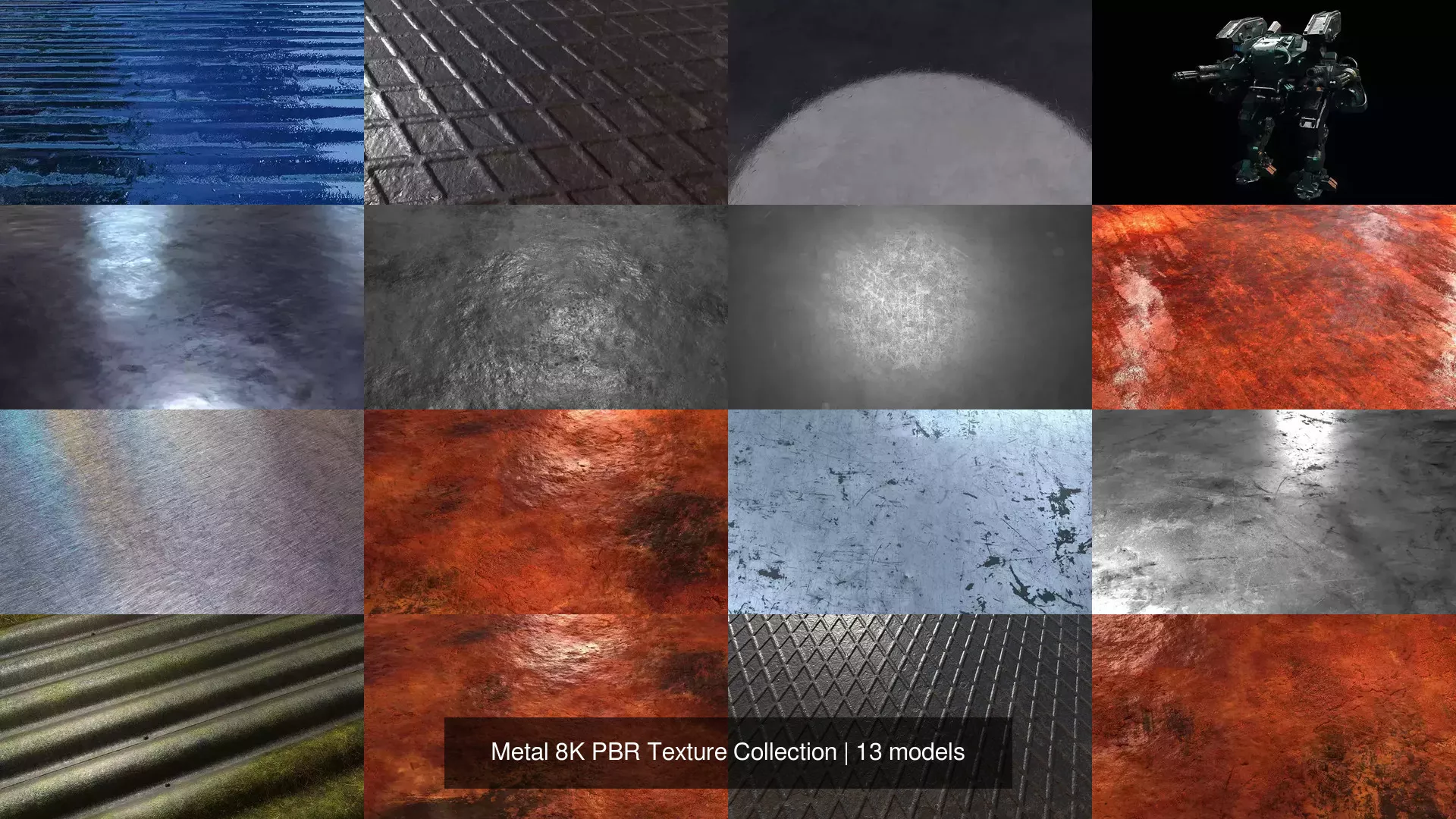 Metal 8K PBR Texture Collection Texture