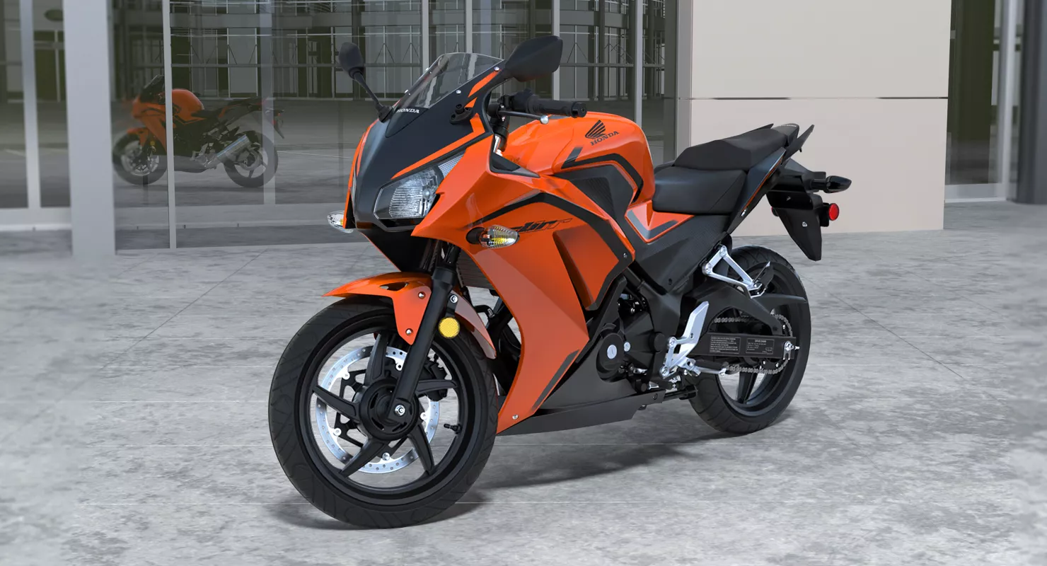 Honda CBR300R 2016 Lightweight Motorcycle Rigged 3D model