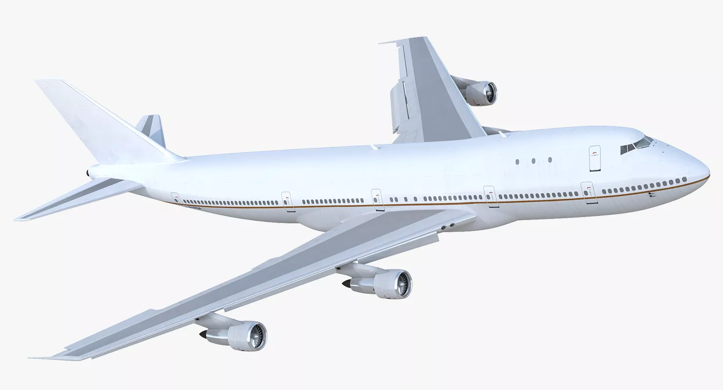 Boeing 747 100B Generic Rigged 3D model