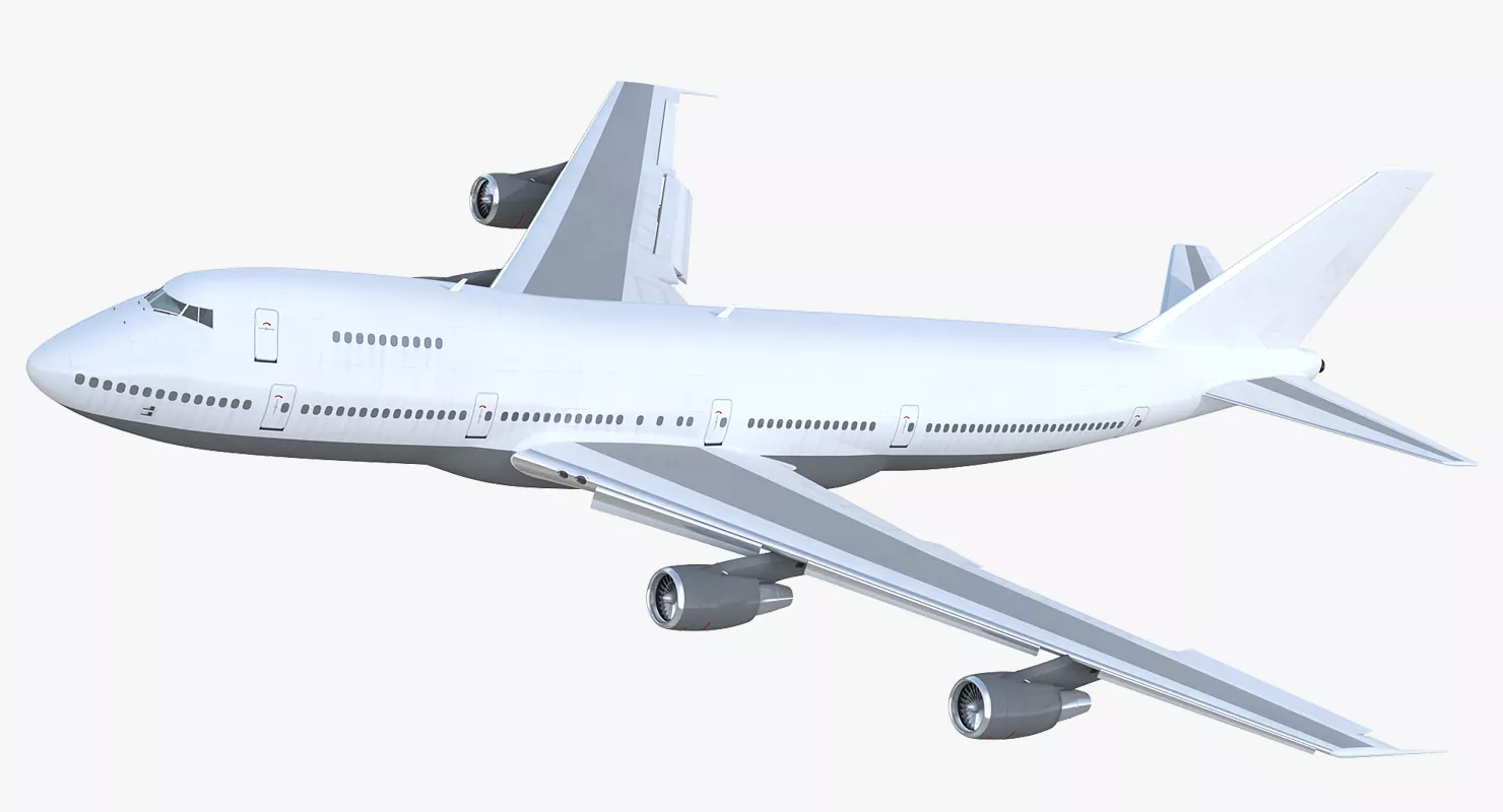 Boeing 747 200B Generic Rigged 3D model
