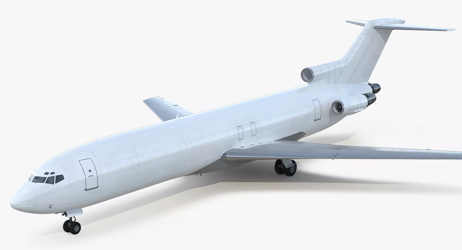 Boeing 727 200F Generic Rigged 3D model