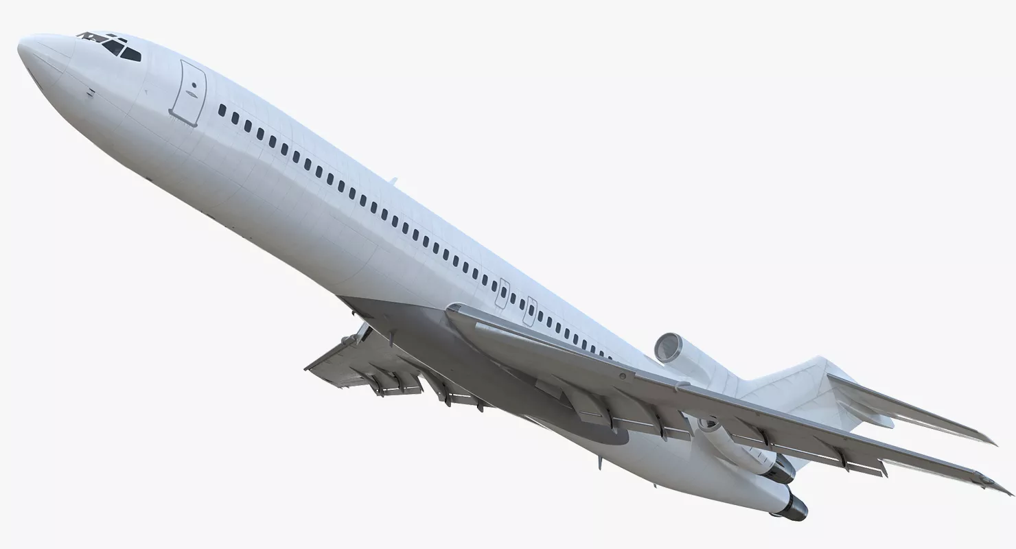Boeing 727 200 Generic Rigged 3D model