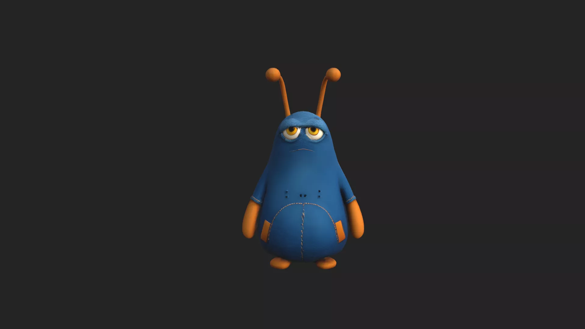 Cartoon Bug 3D model 001 Low-poly 3D model