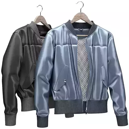 BOMBERS two jackets hanging on hanger