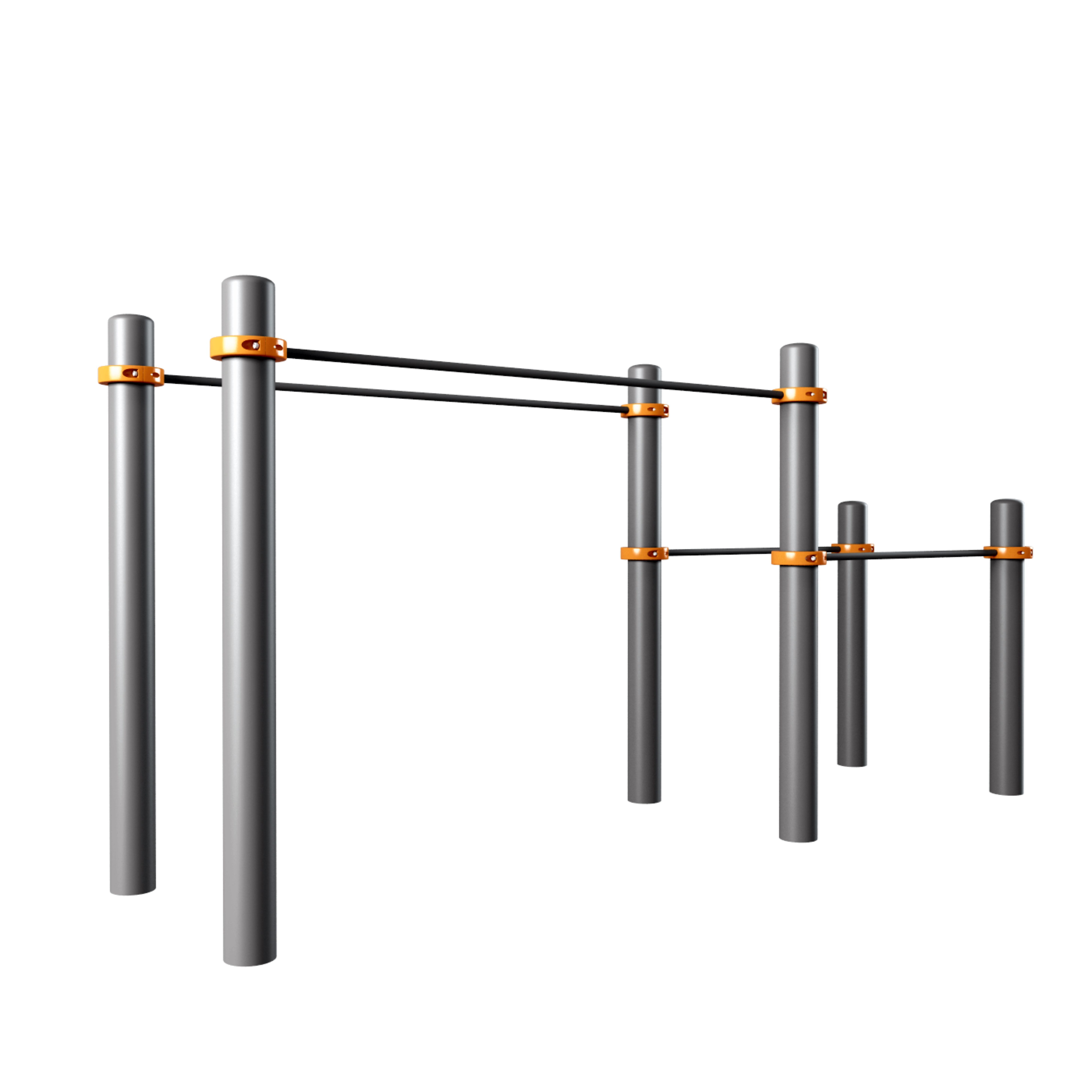 GYM workout set 3D model_3