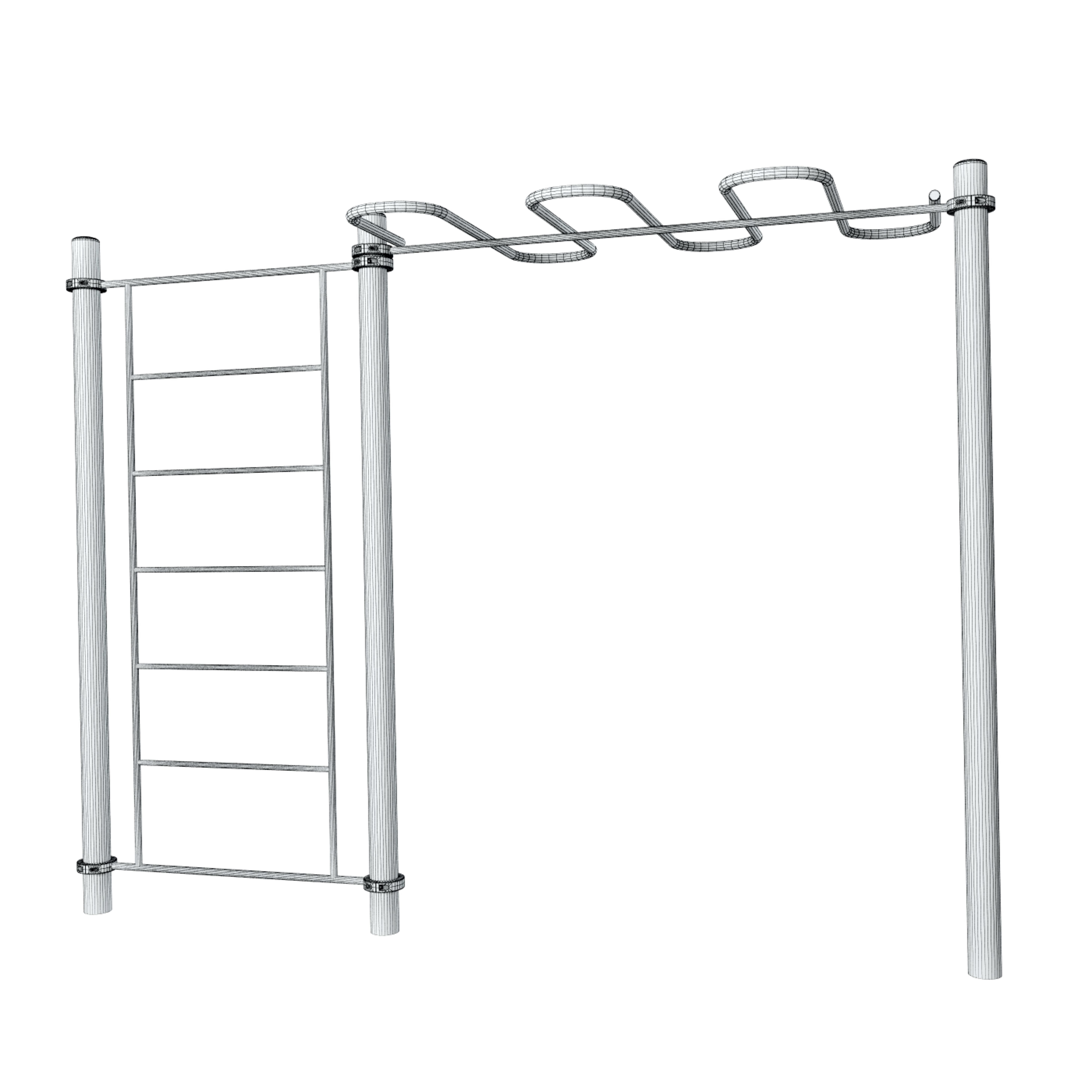 GYM workout set 3D model_11