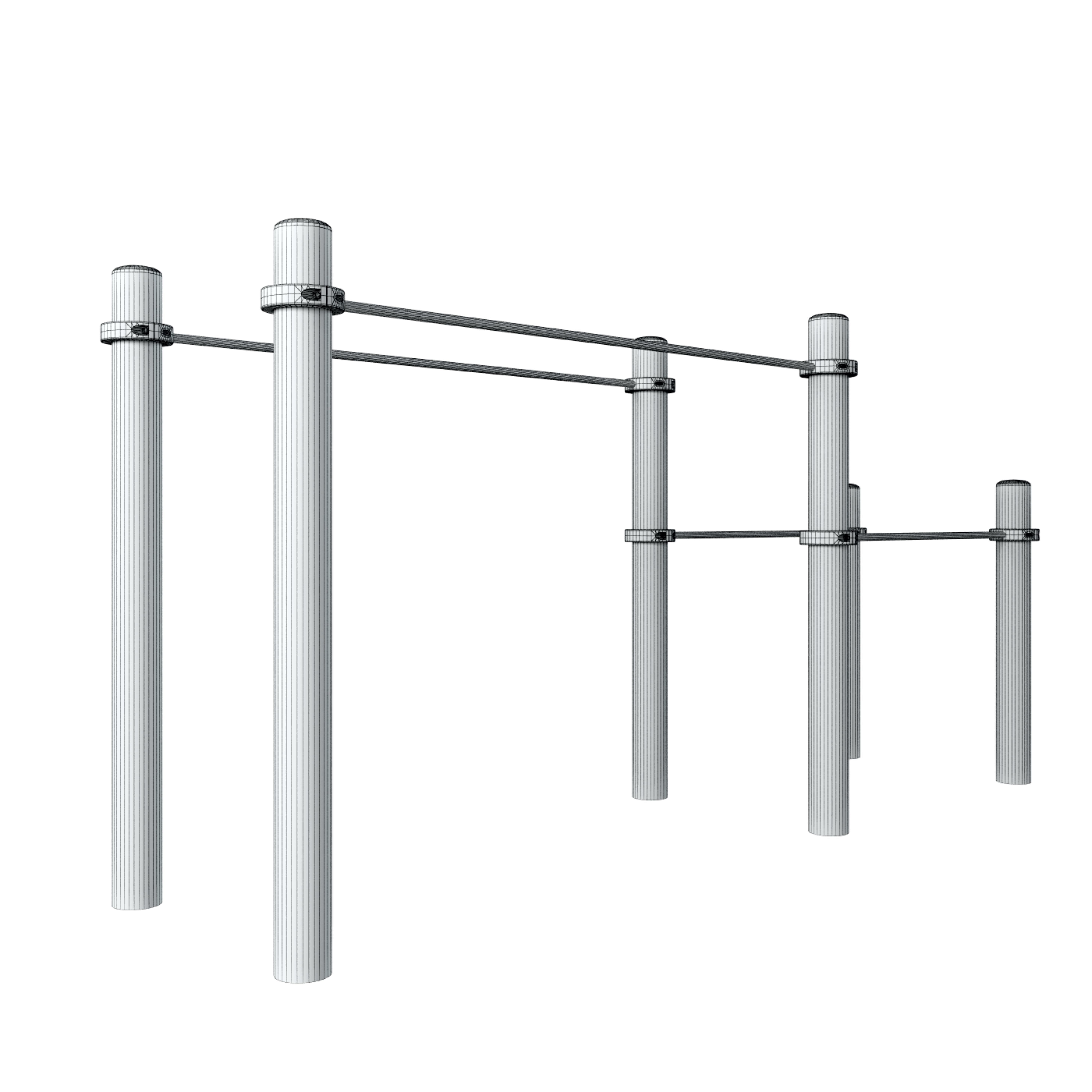 GYM workout set 3D model_6