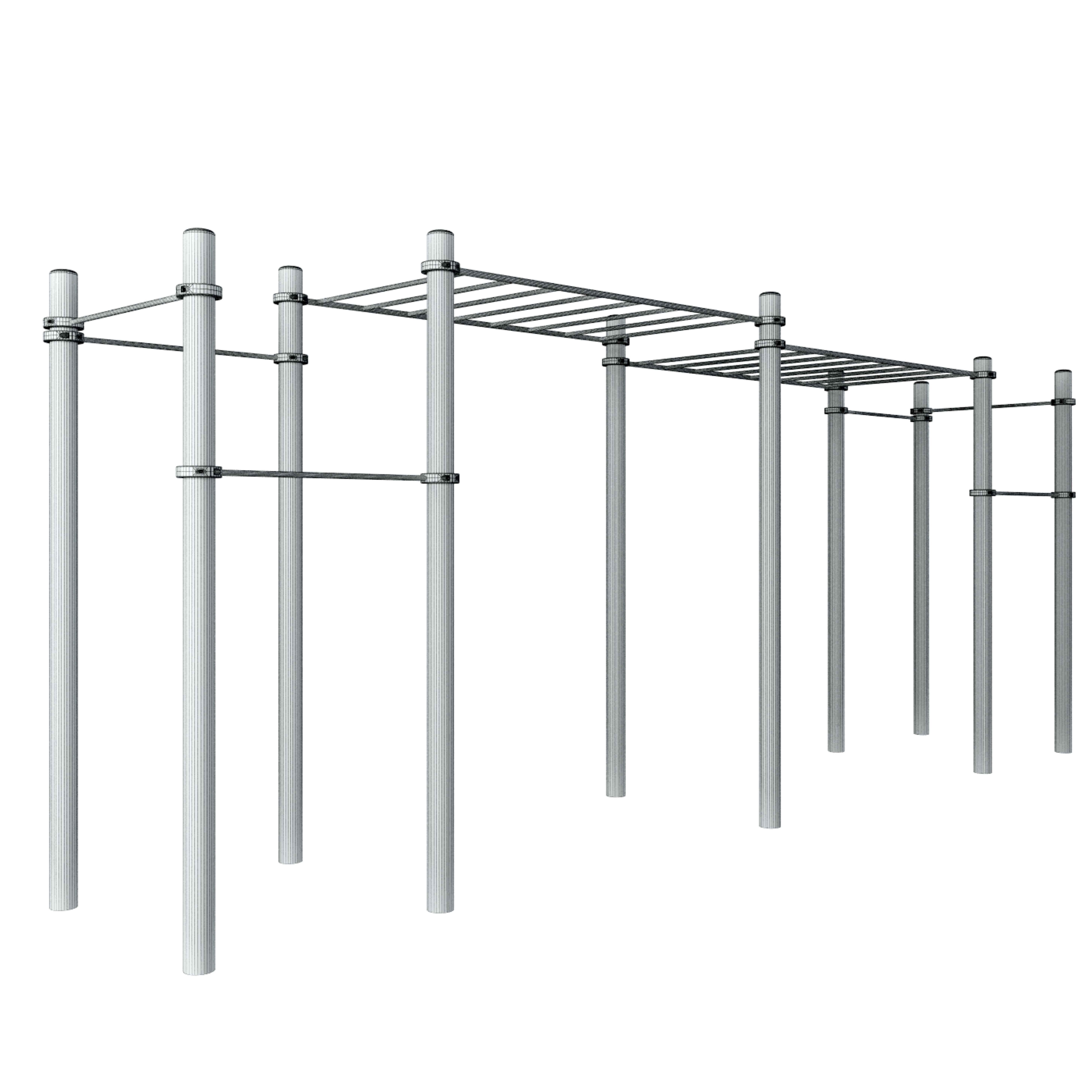 GYM workout set 3D model_5