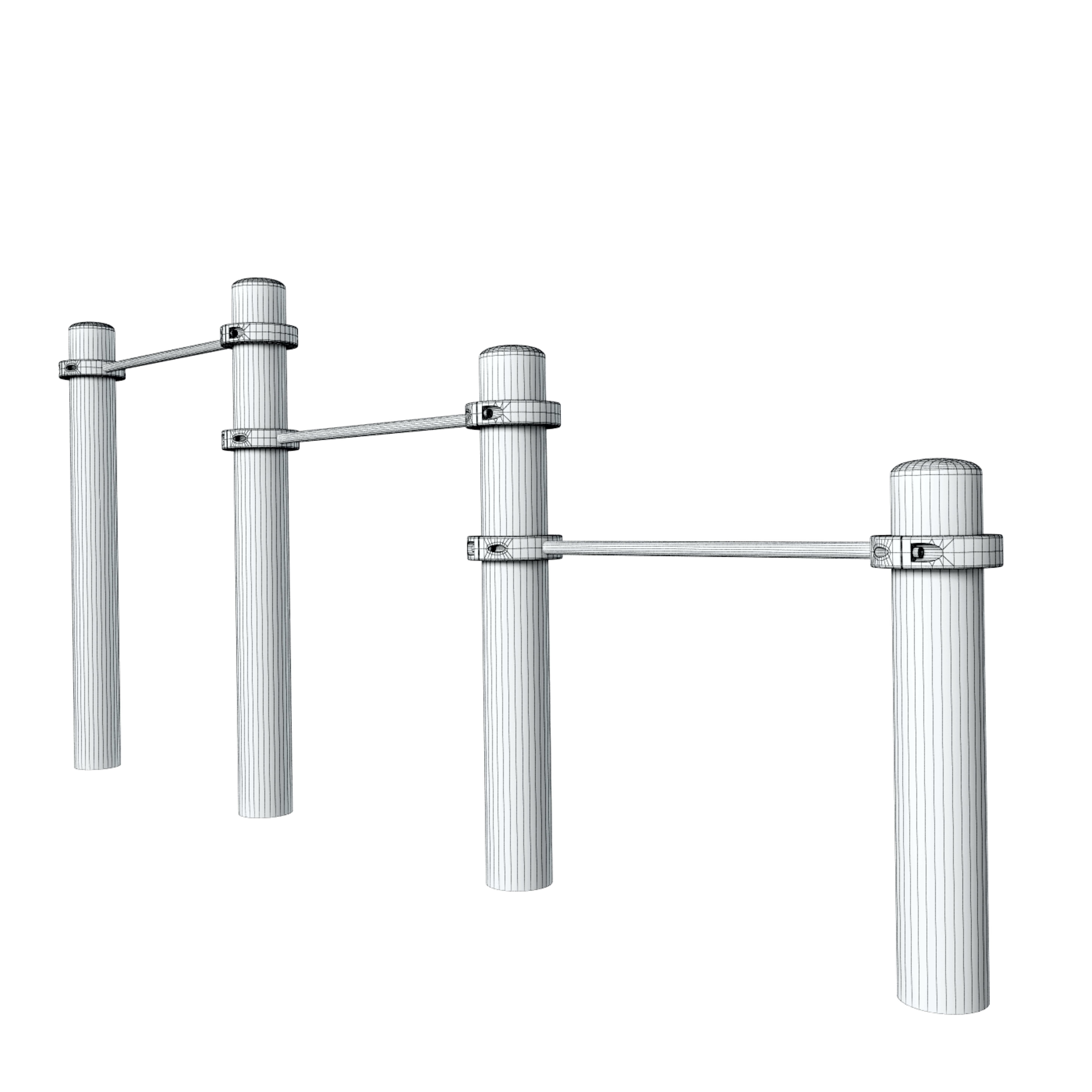 GYM workout set 3D model_8