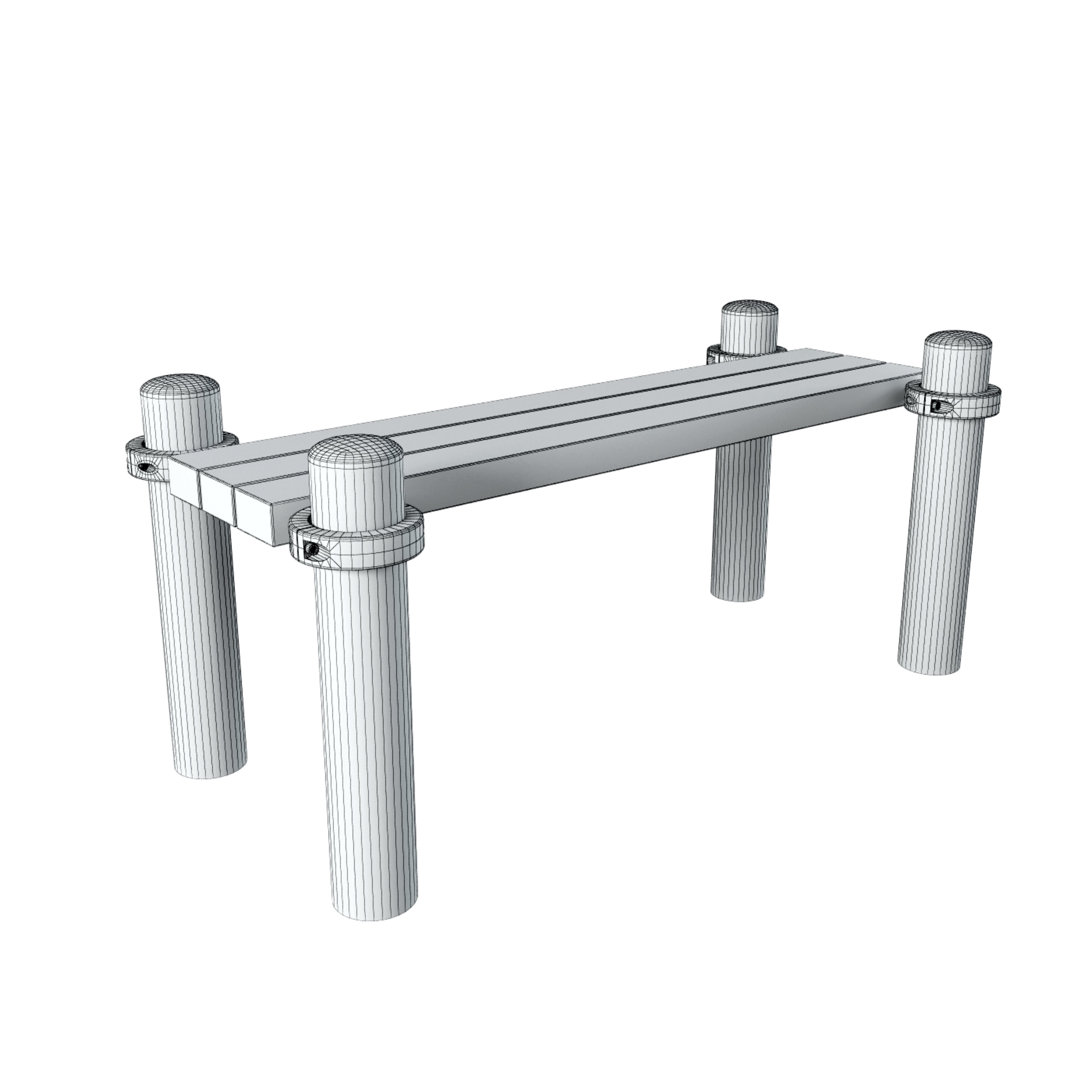 GYM workout set 3D model_12