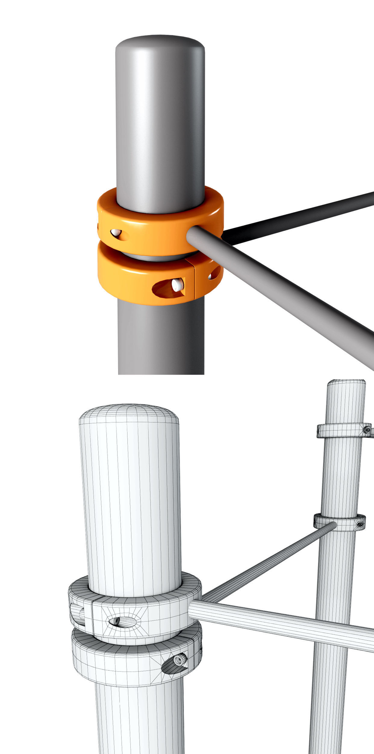 GYM workout set 3D model_2