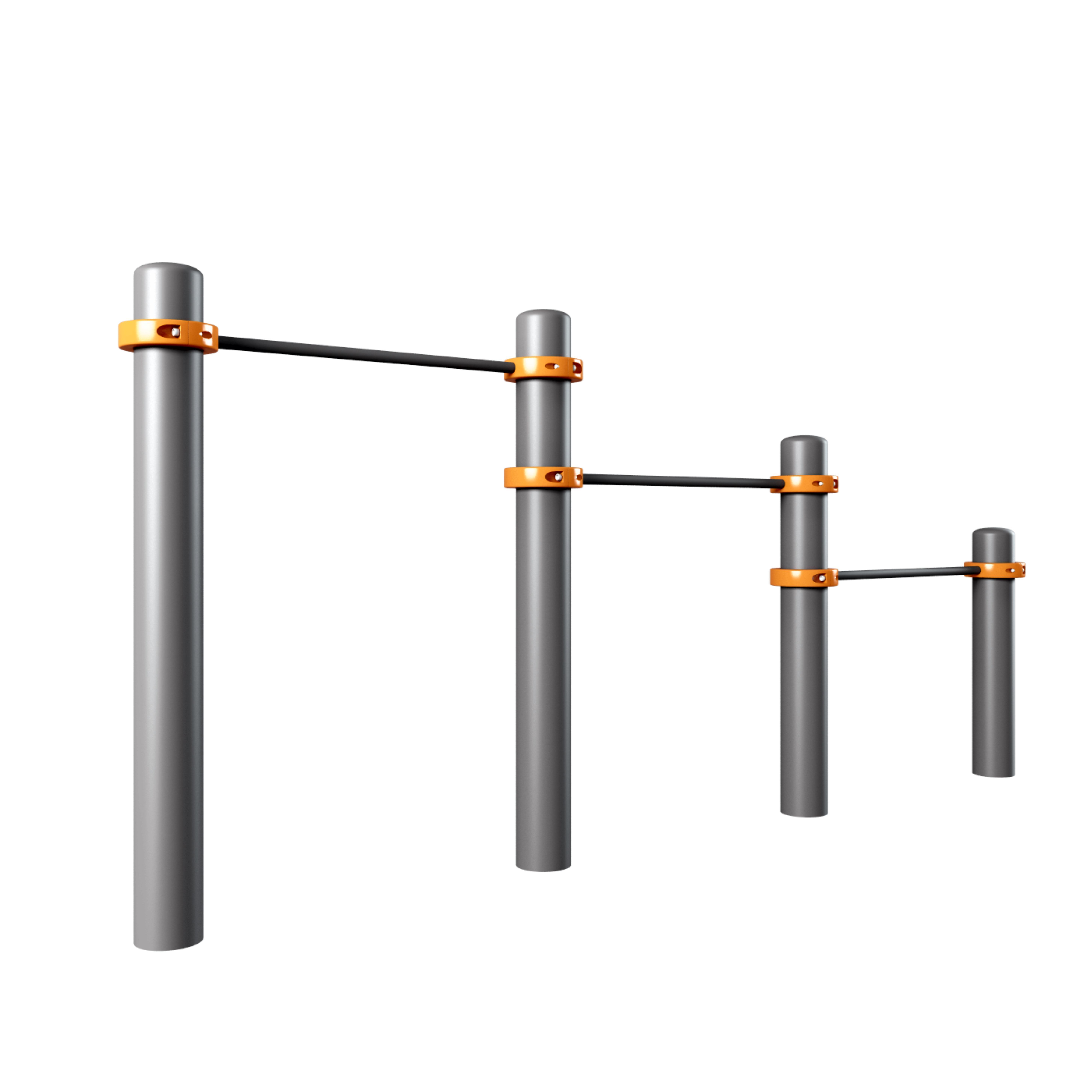 GYM workout set 3D model_7