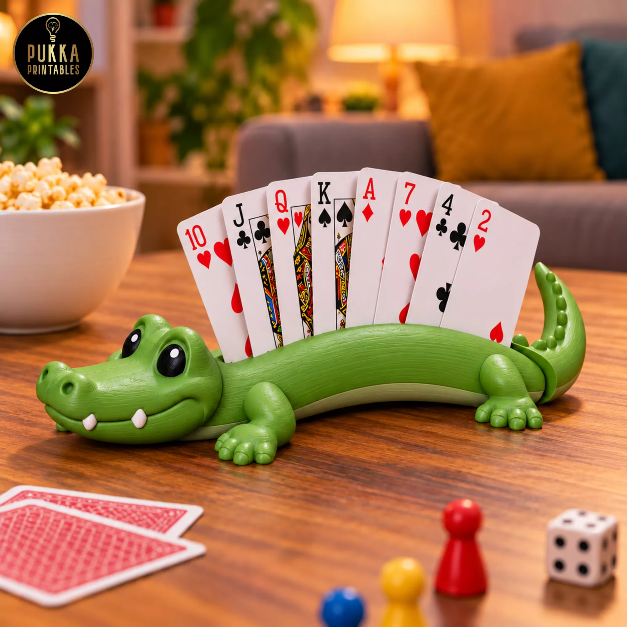Crocodile Card Holder 3D Printable STL Model 3D print model