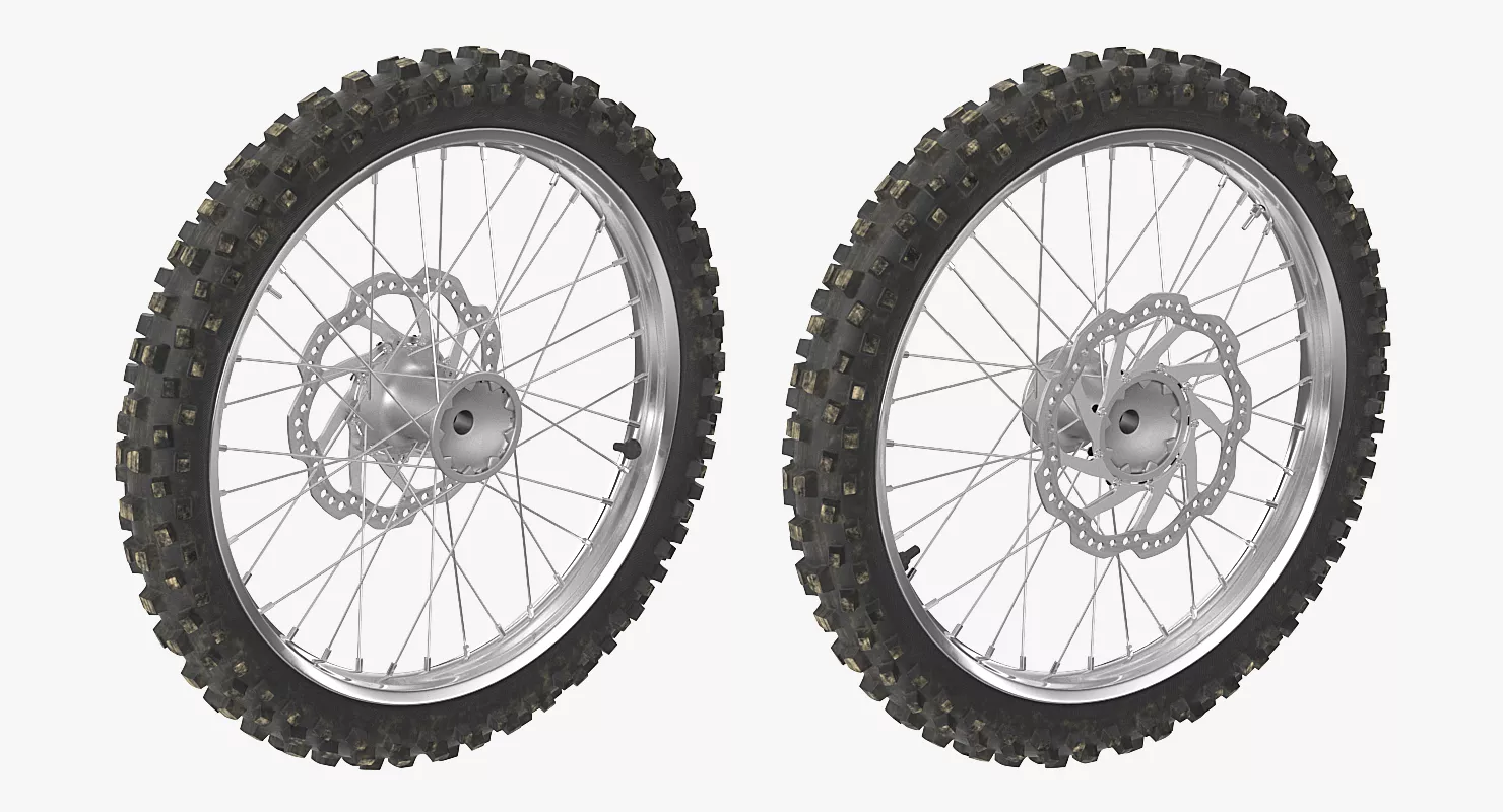Motocross Bike Front Wheel 3D model