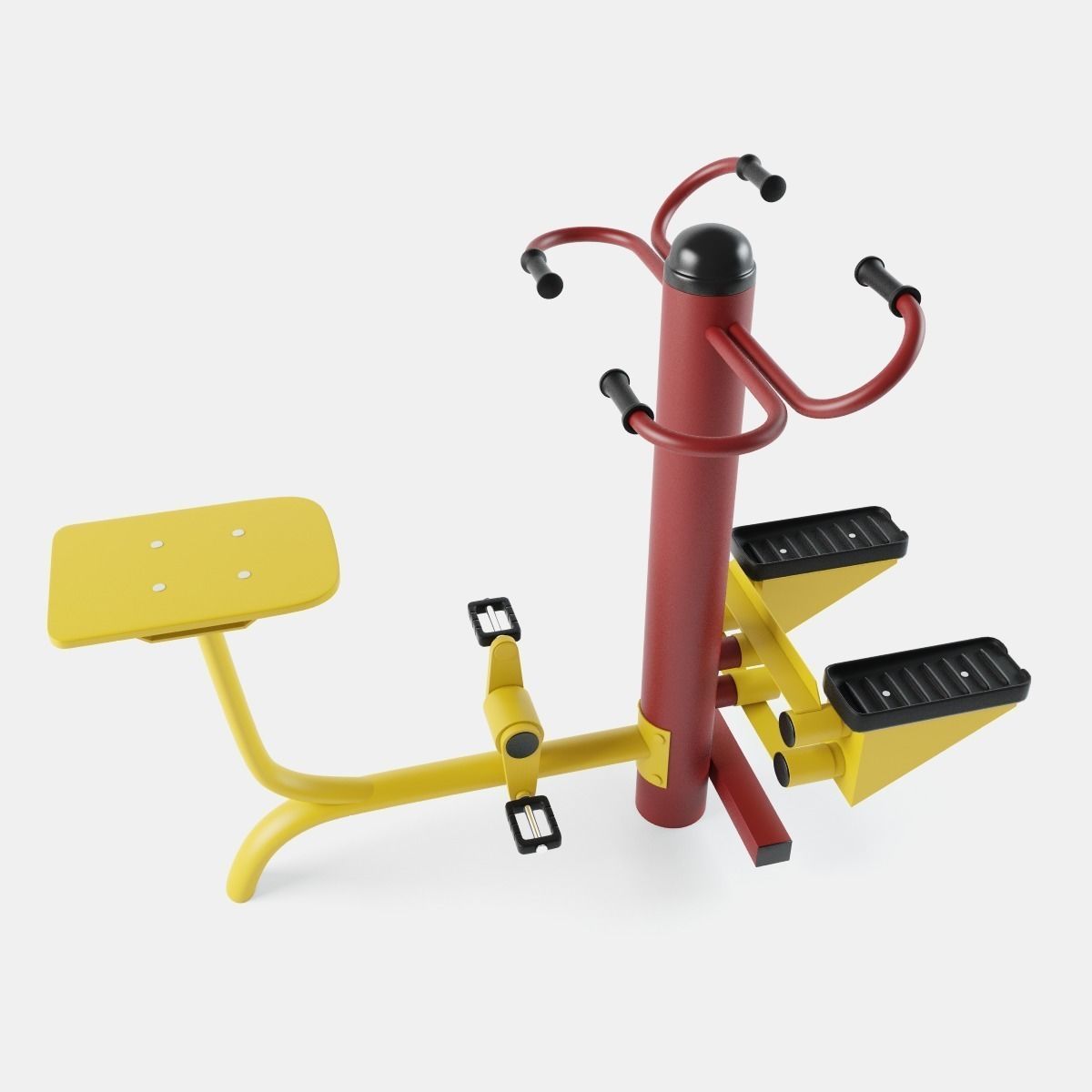 Outdoor Gym Set 001 3D model_3