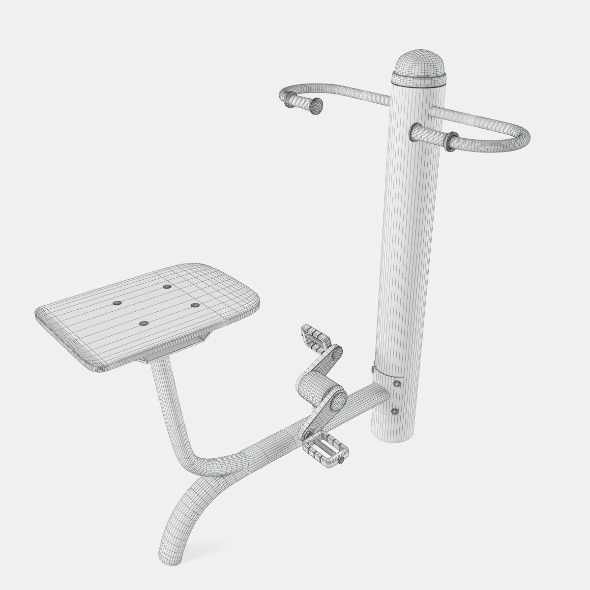 Outdoor Gym Set 001 3D model_26