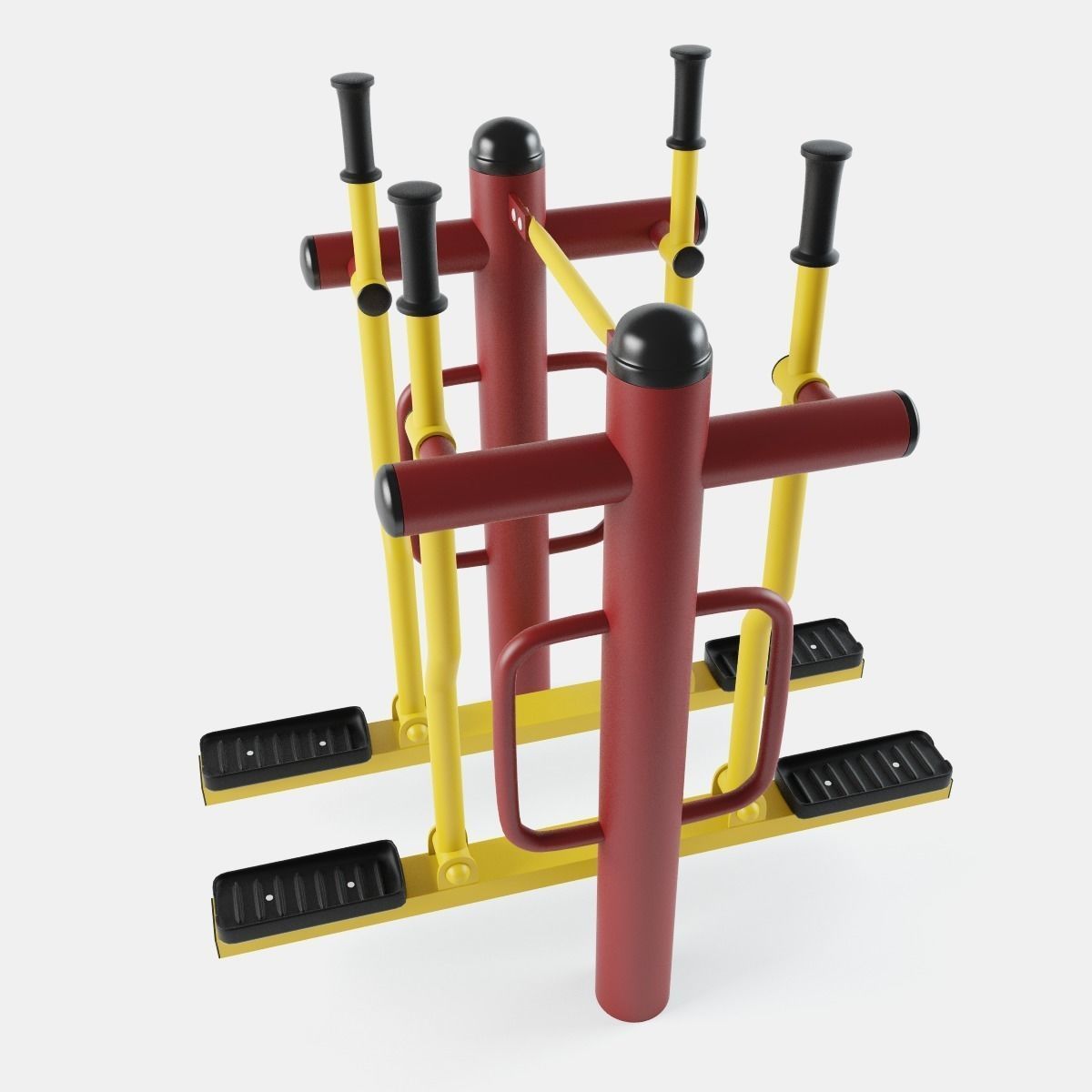 Outdoor Gym Set 001 3D model_7