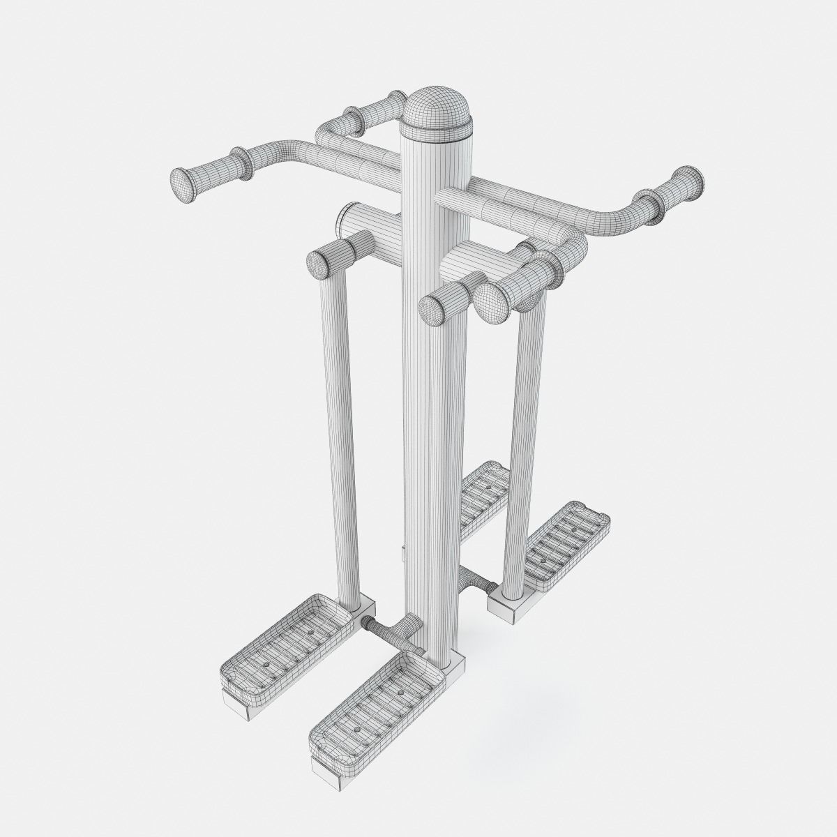 Outdoor Gym Set 001 3D model_18
