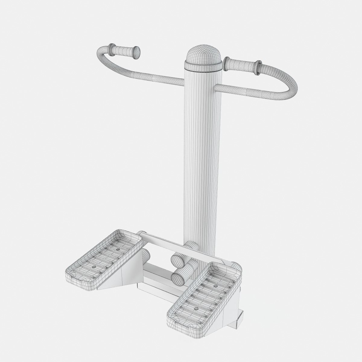 Outdoor Gym Set 001 3D model_22