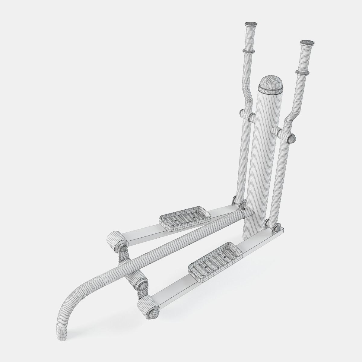 Outdoor Gym Set 001 3D model_10