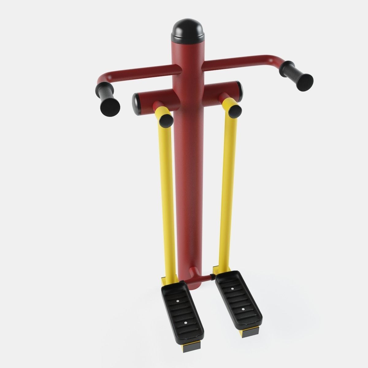 Outdoor Gym Set 001 3D model_5