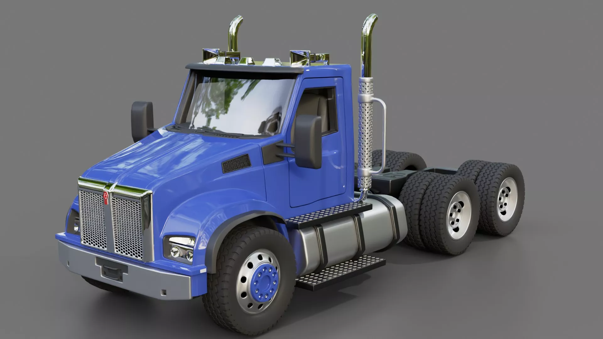 Kenworth T880 DayCab Tractor Truck 3D model
