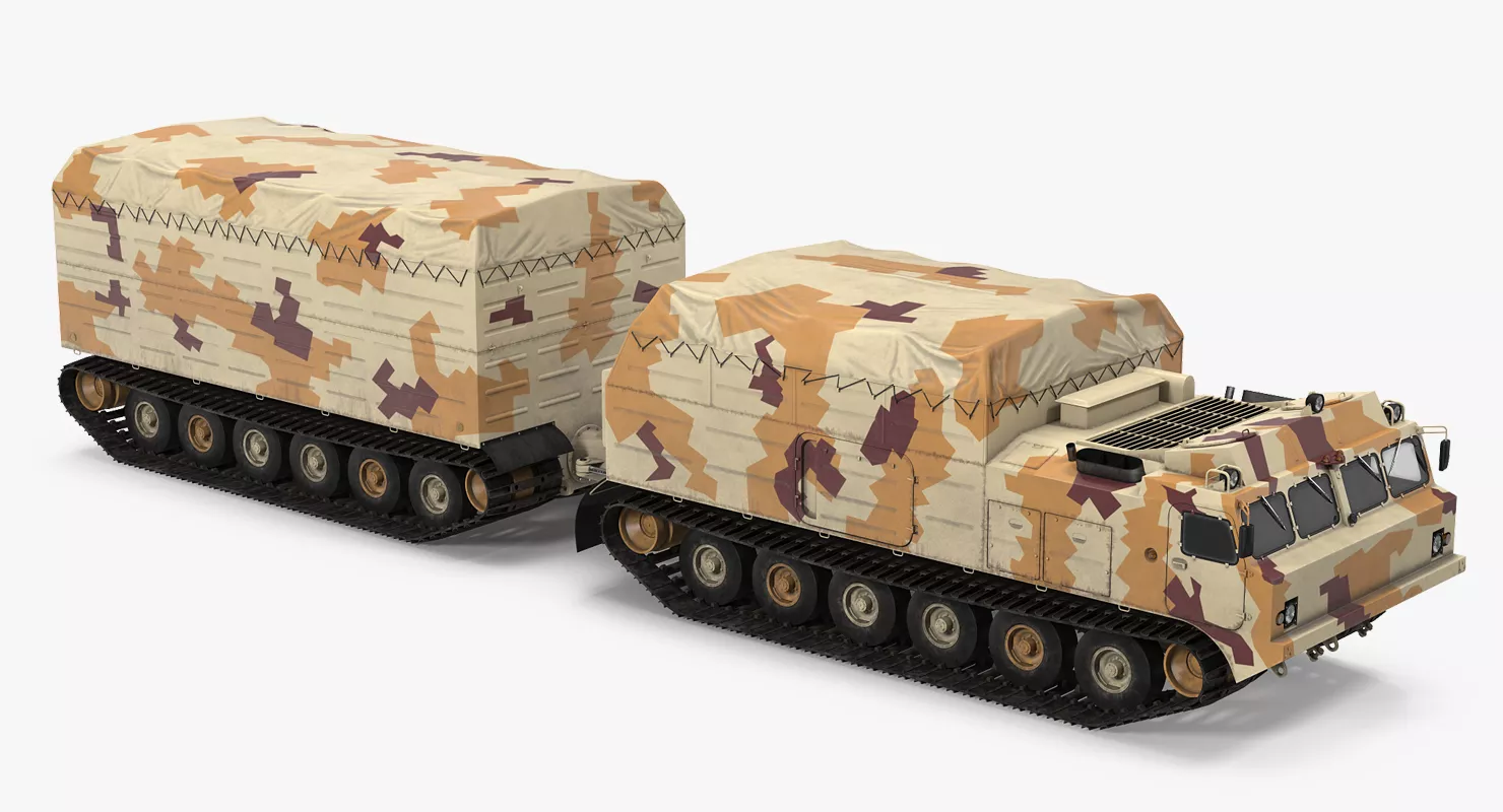 Vityaz DT 30 ATV Desert Camo Rigged 3D model