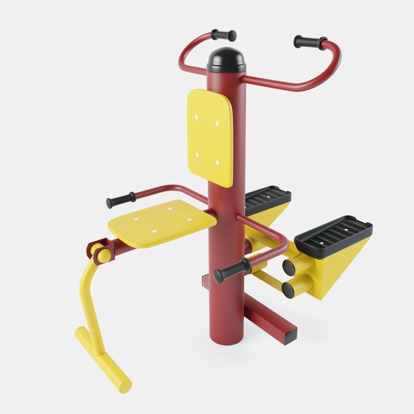 Outdoor Gym Set 002 3D model_25