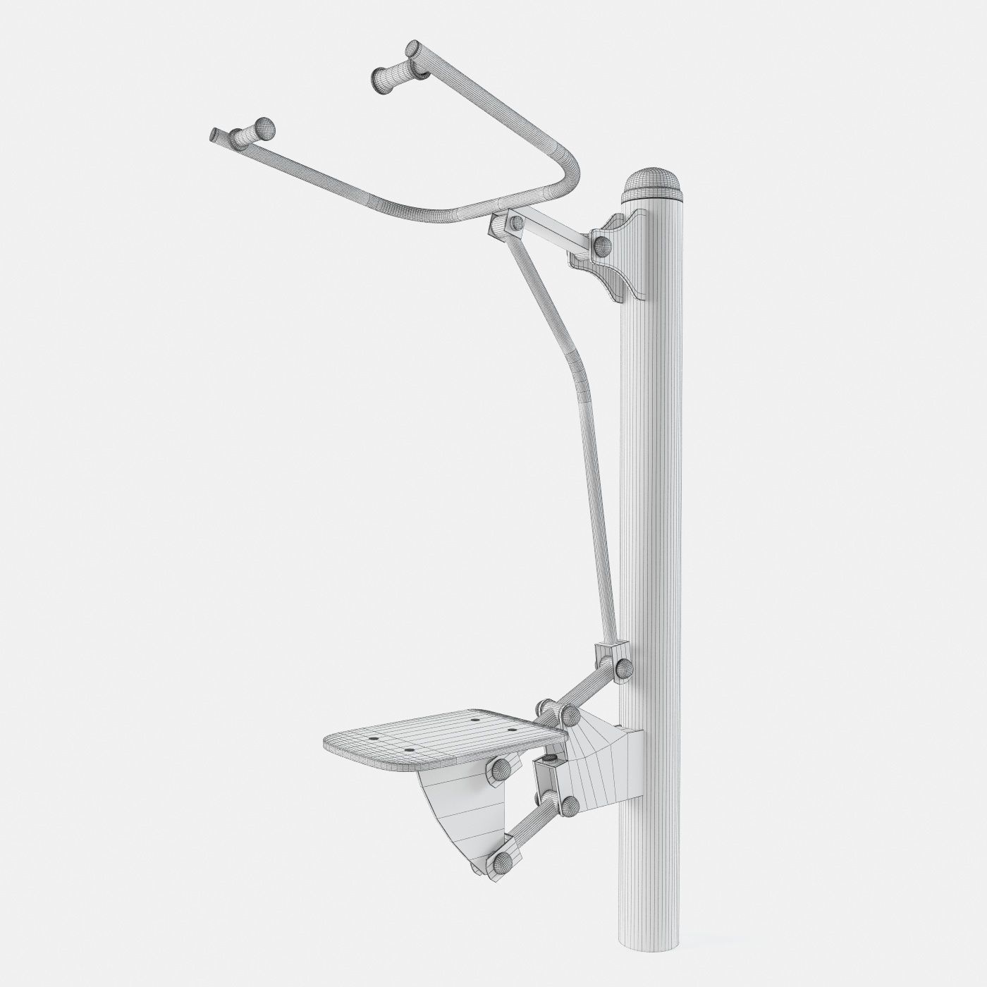 Outdoor Gym Set 002 3D model_8