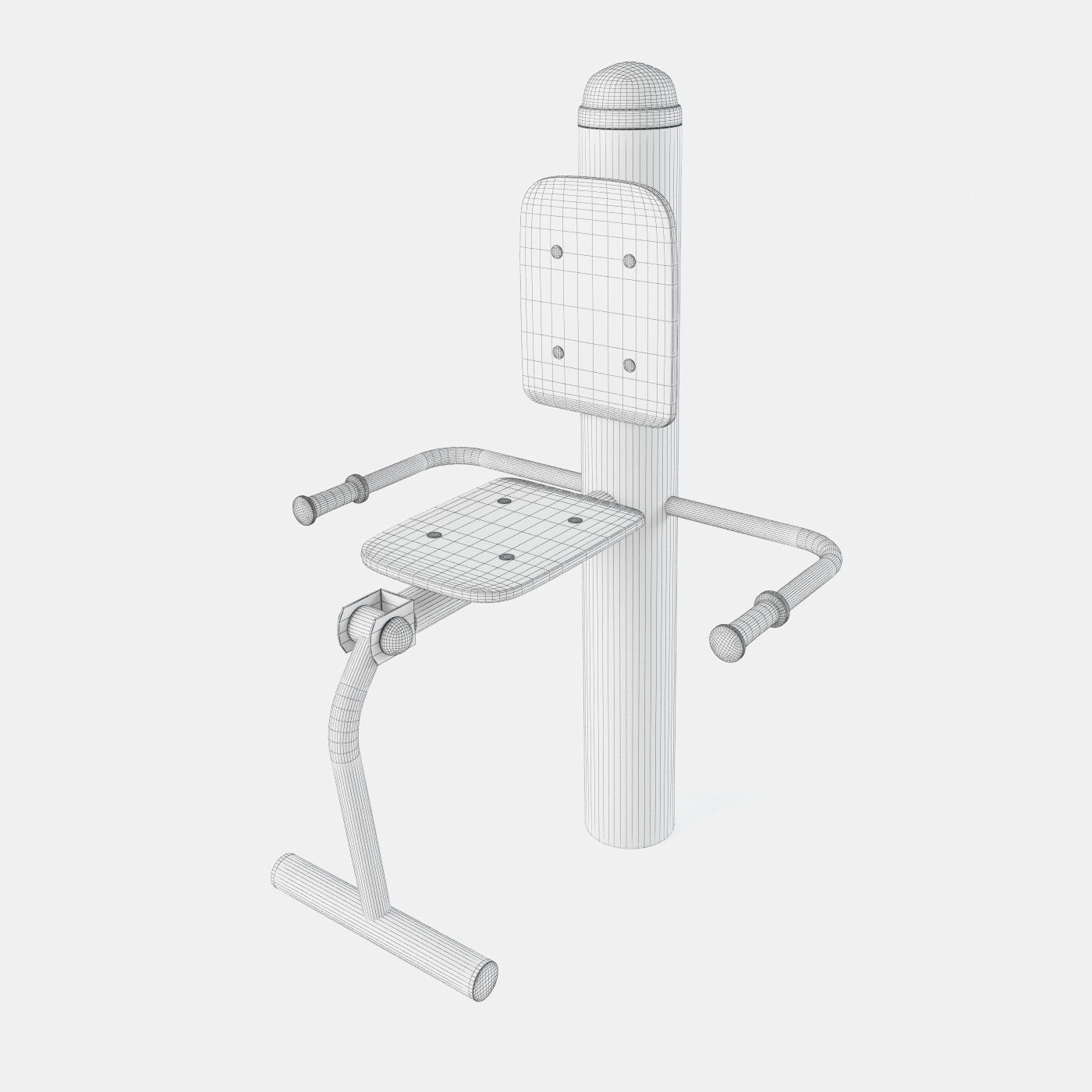 Outdoor Gym Set 002 3D model_28