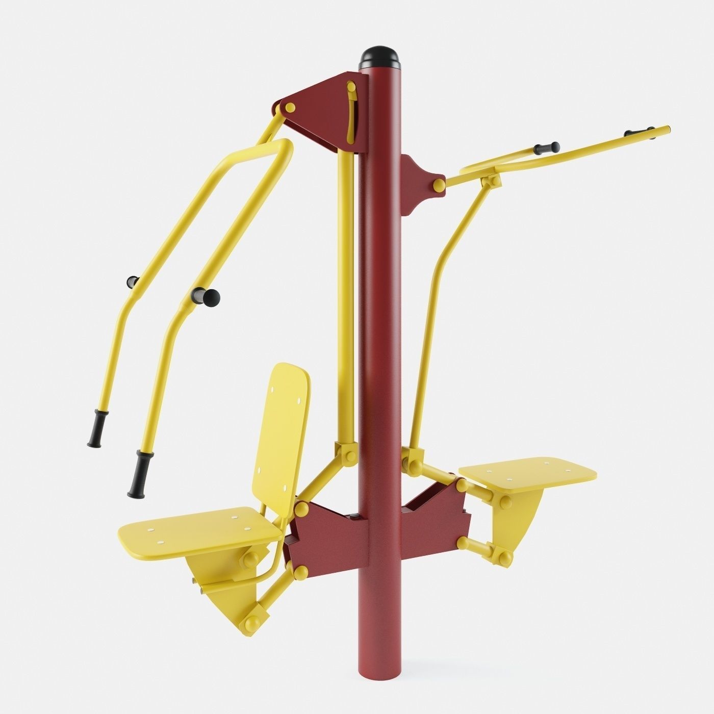 Outdoor Gym Set 002 3D model_15