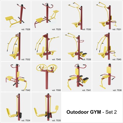 Outdoor Gym Set 002 3D model