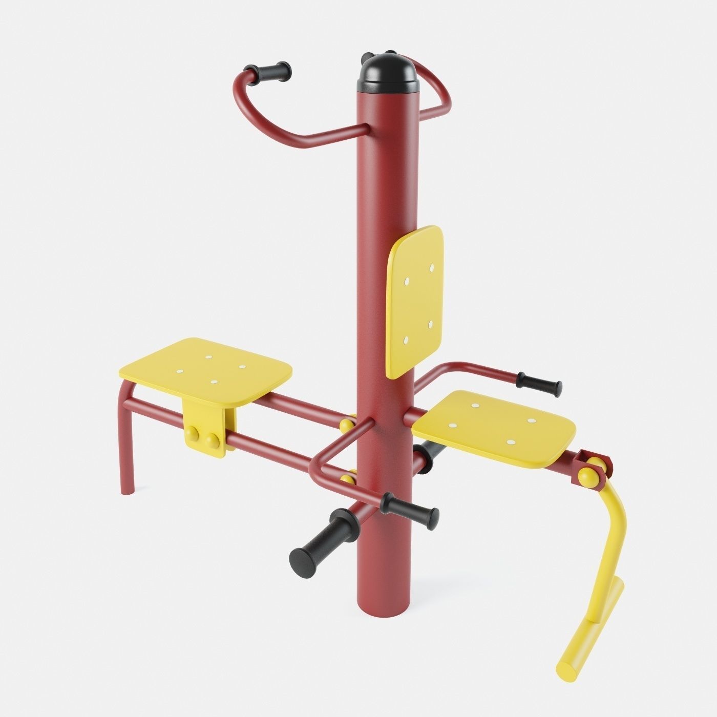 Outdoor Gym Set 002 3D model_19