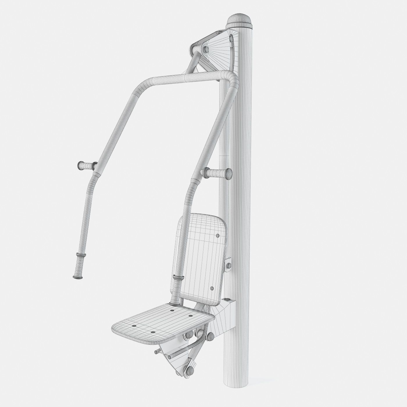 Outdoor Gym Set 002 3D model_10