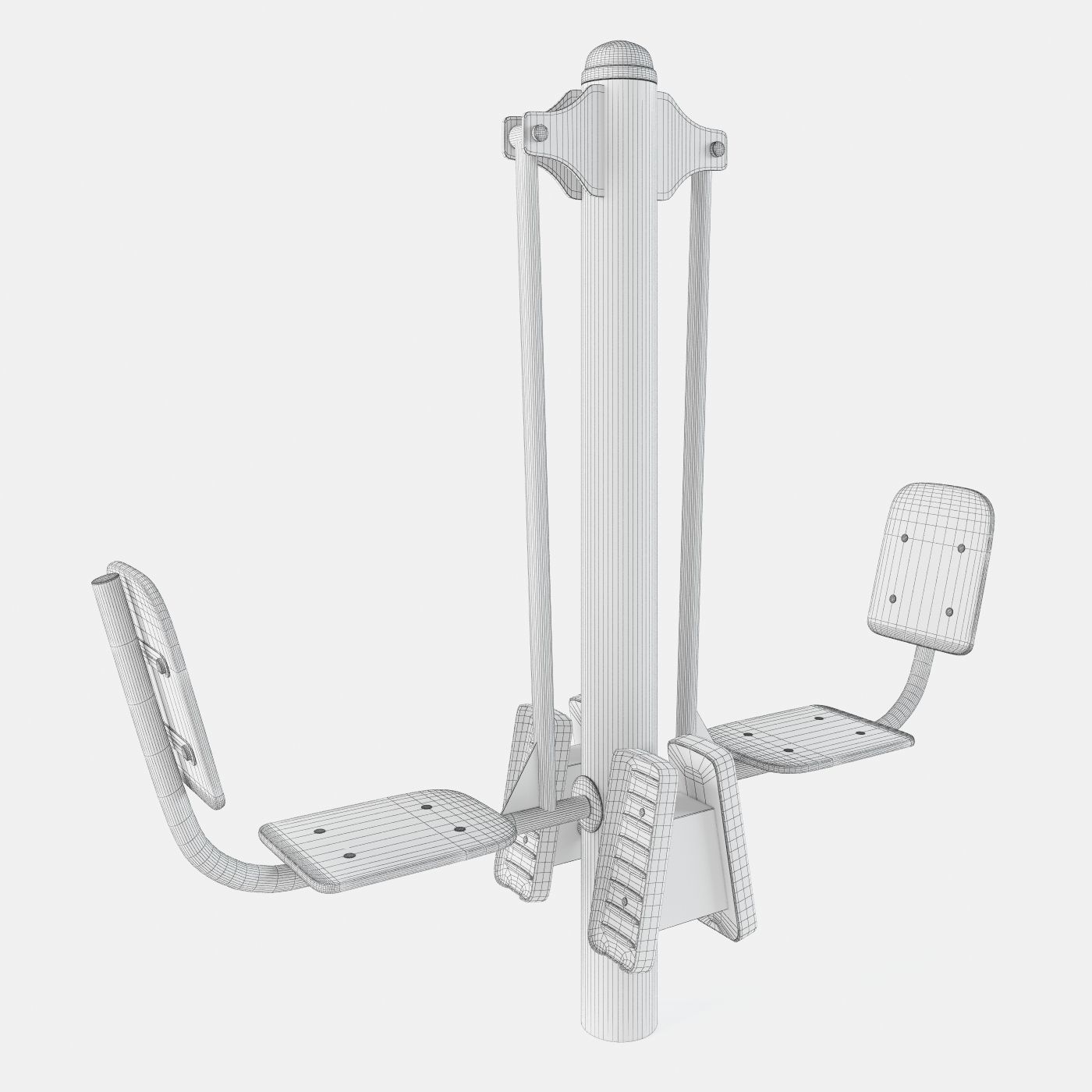 Outdoor Gym Set 002 3D model_32
