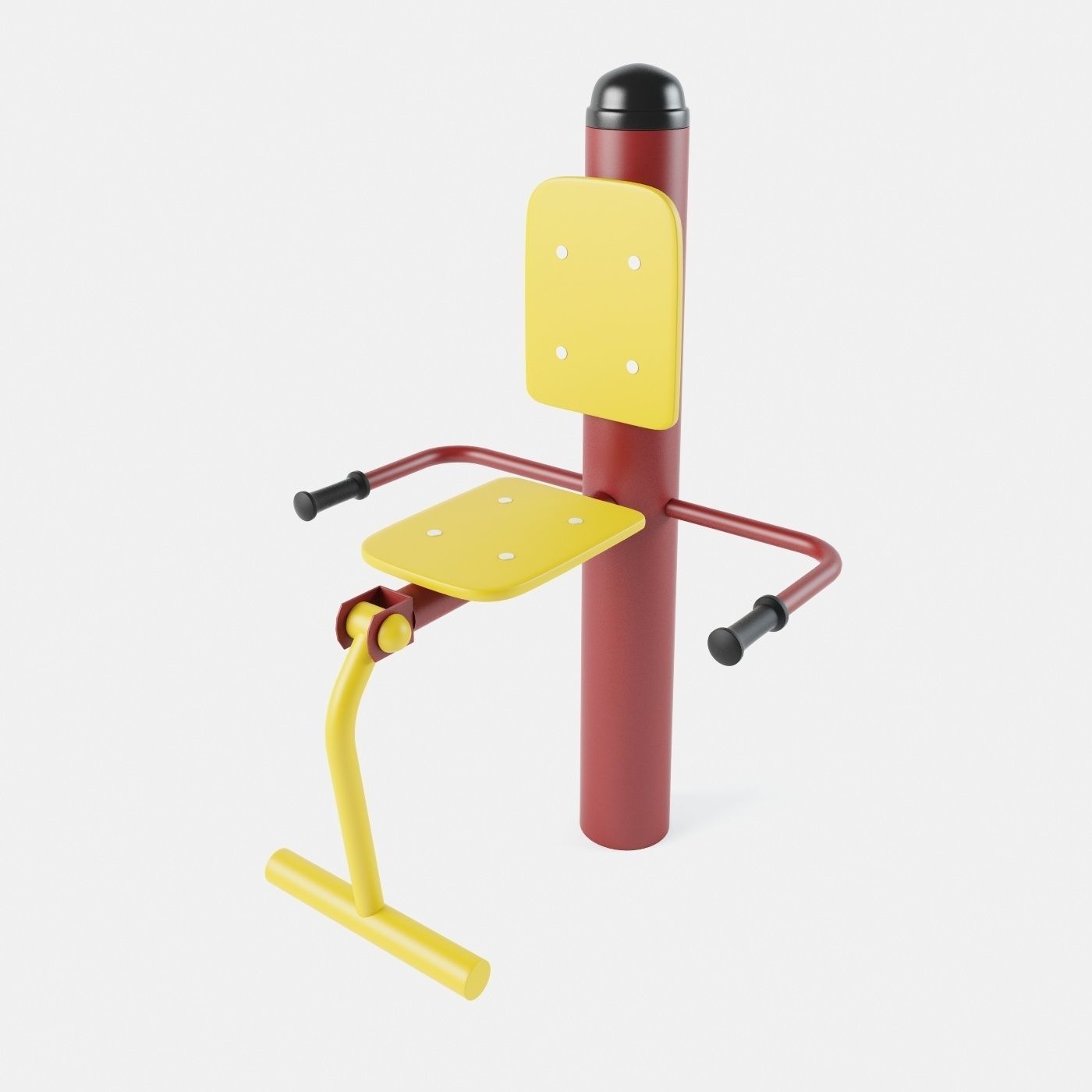 Outdoor Gym Set 002 3D model_27