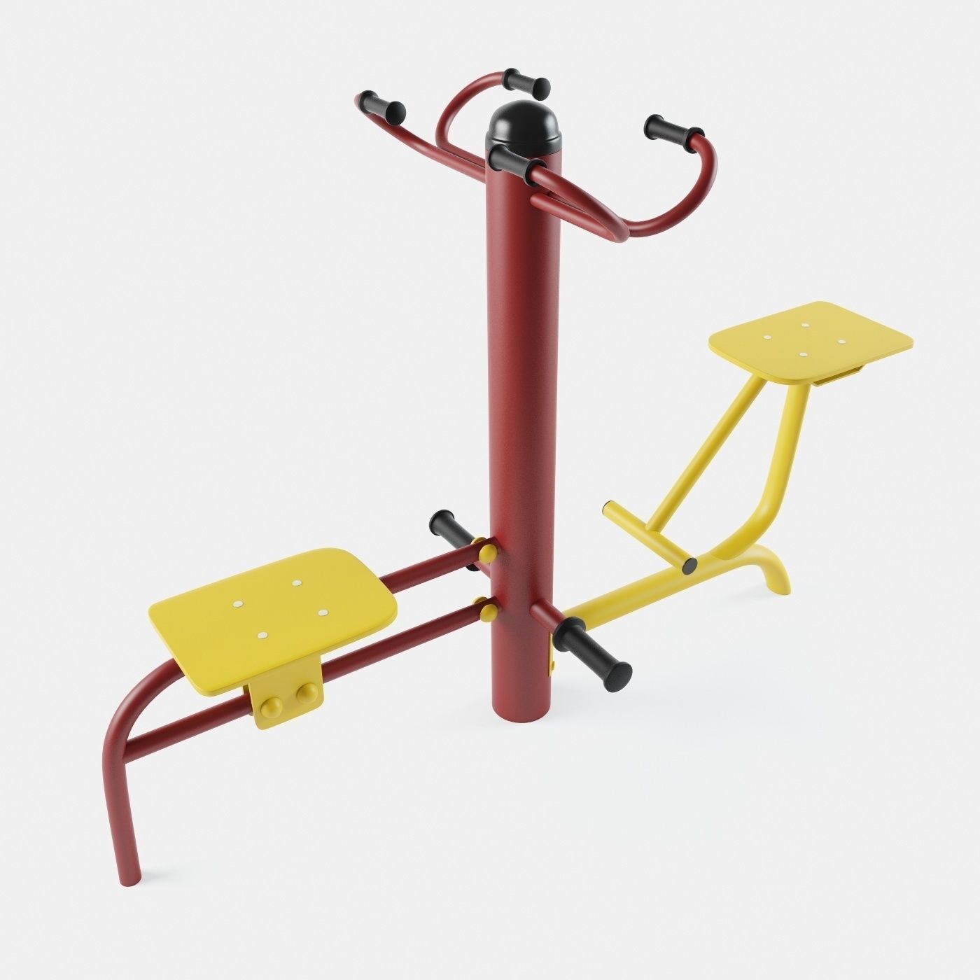 Outdoor Gym Set 002 3D model_5