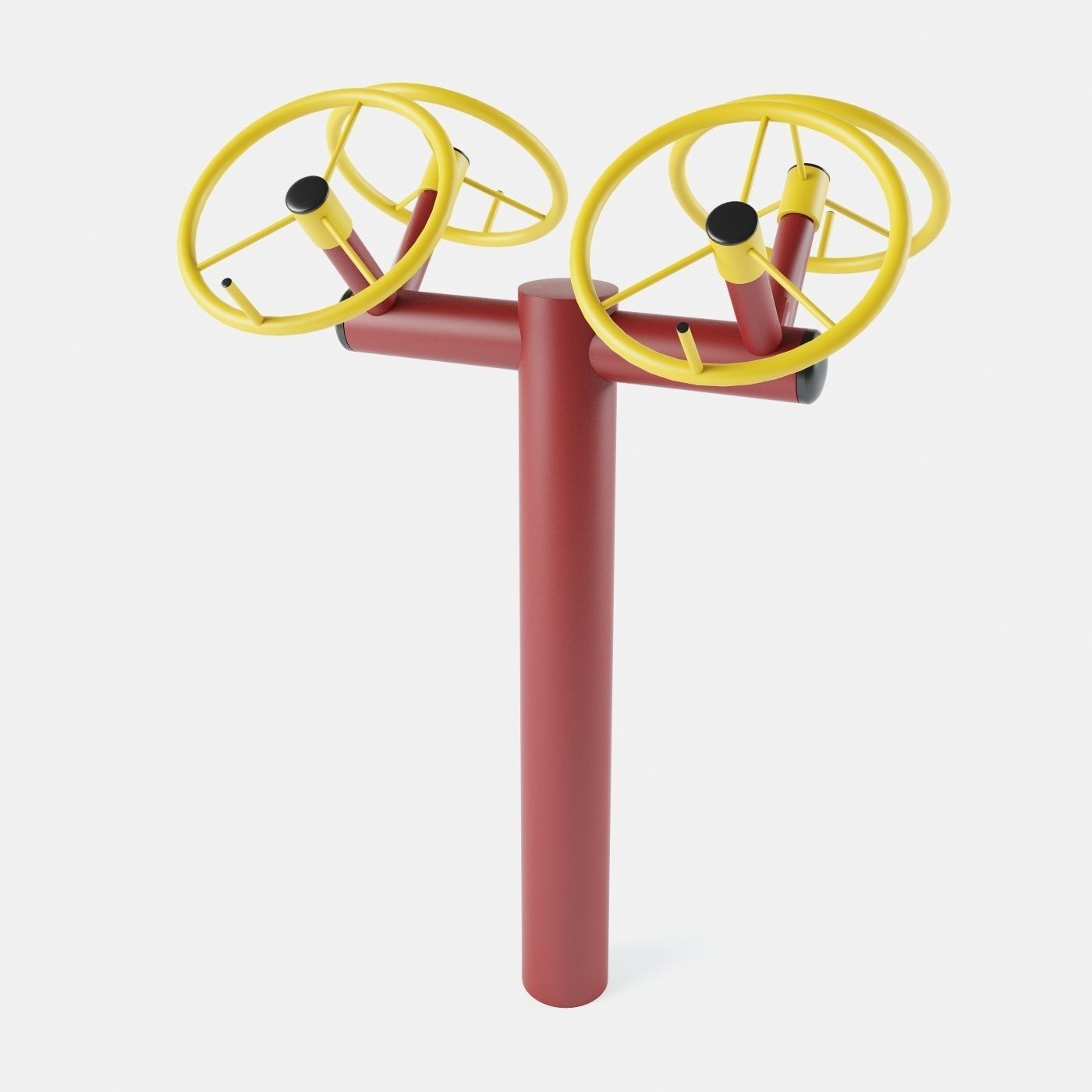 Outdoor Gym Set 002 3D model_23
