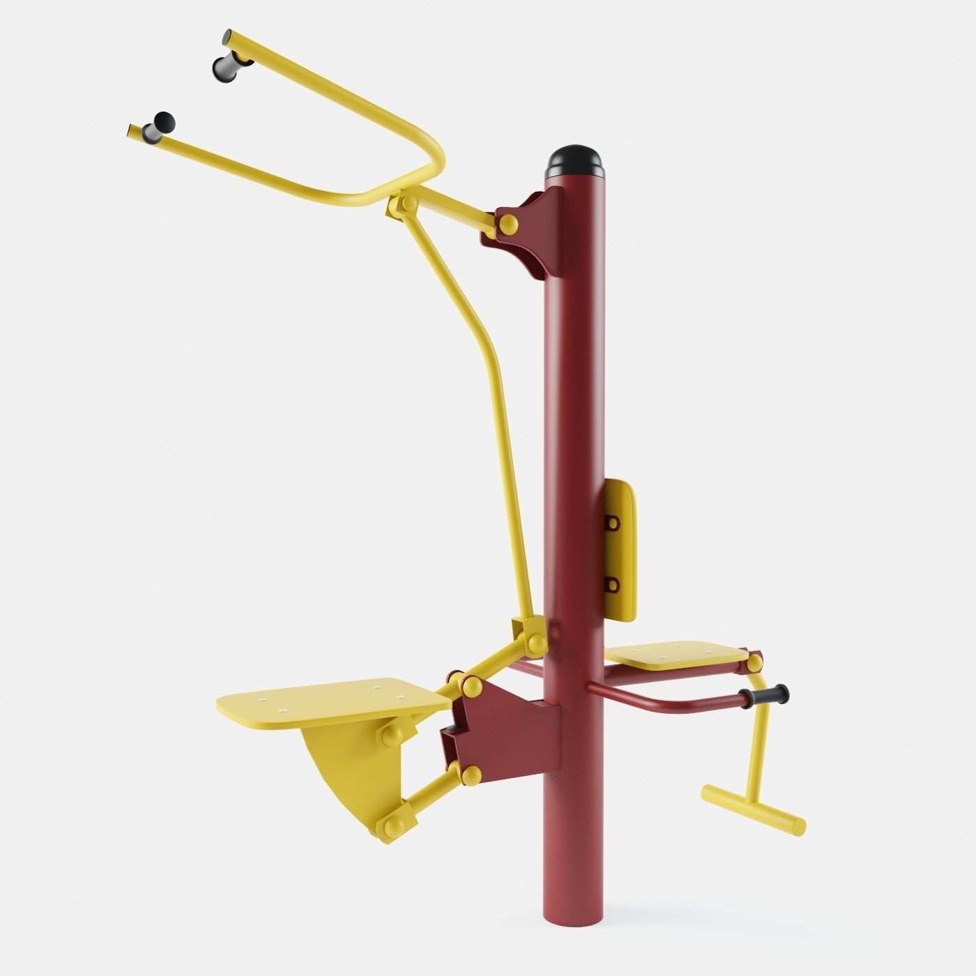 Outdoor Gym Set 002 3D model_11