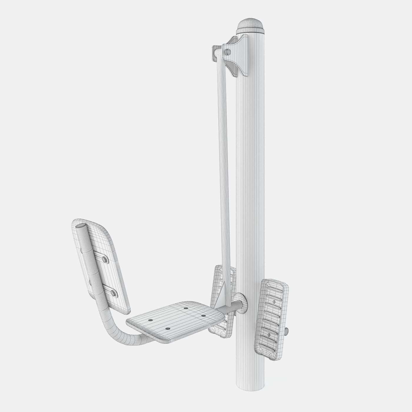 Outdoor Gym Set 002 3D model_30