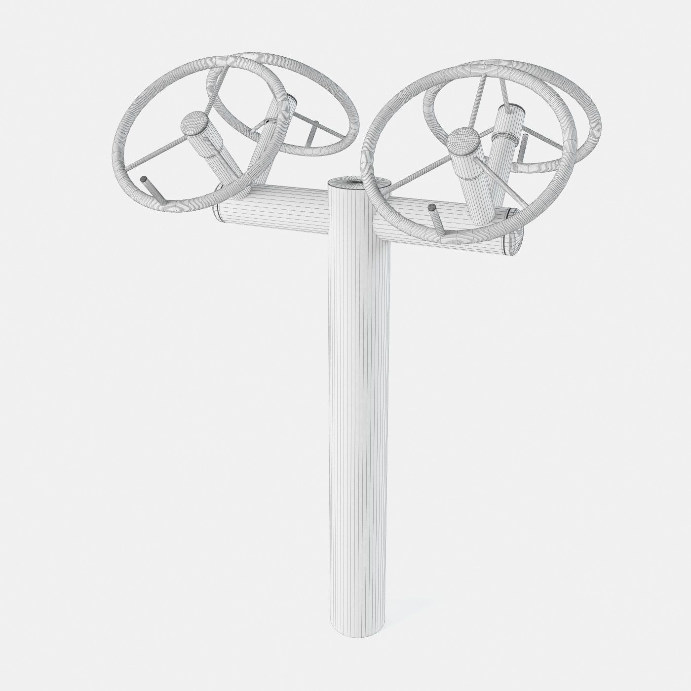 Outdoor Gym Set 002 3D model_24